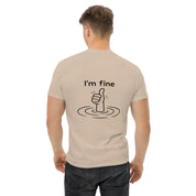 Foto di - T-shirt Stampata Posteriormente Unisex – 100% Cotone – Stile Streetwear e Confortevole – I'm Fine-DTG-Biiply