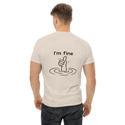 Foto di - T-shirt Stampata Posteriormente Unisex – 100% Cotone – Stile Streetwear e Confortevole – I'm Fine-DTG-Biiply