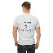 Foto di - T-shirt Stampata Posteriormente Unisex – 100% Cotone – Stile Streetwear e Confortevole – I'm Fine-DTG-Biiply