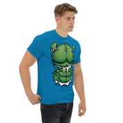 Foto di - T-shirt Stampata Unisex – 100% Cotone – Stile Streetwear e Confortevole – Addominali Hulk-DTG-Biiply