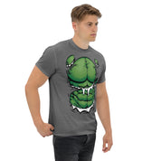 Foto di - T-shirt Stampata Unisex – 100% Cotone – Stile Streetwear e Confortevole – Addominali Hulk-DTG-Biiply