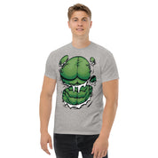 Foto di - T-shirt Stampata Unisex – 100% Cotone – Stile Streetwear e Confortevole – Addominali Hulk-DTG-Biiply