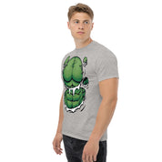 Foto di - T-shirt Stampata Unisex – 100% Cotone – Stile Streetwear e Confortevole – Addominali Hulk-DTG-Biiply