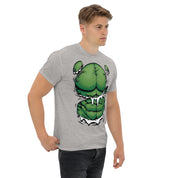 Foto di - T-shirt Stampata Unisex – 100% Cotone – Stile Streetwear e Confortevole – Addominali Hulk-DTG-Biiply