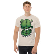 Foto di - T-shirt Stampata Unisex – 100% Cotone – Stile Streetwear e Confortevole – Addominali Hulk-DTG-Biiply