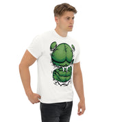 Foto di - T-shirt Stampata Unisex – 100% Cotone – Stile Streetwear e Confortevole – Addominali Hulk-DTG-Biiply