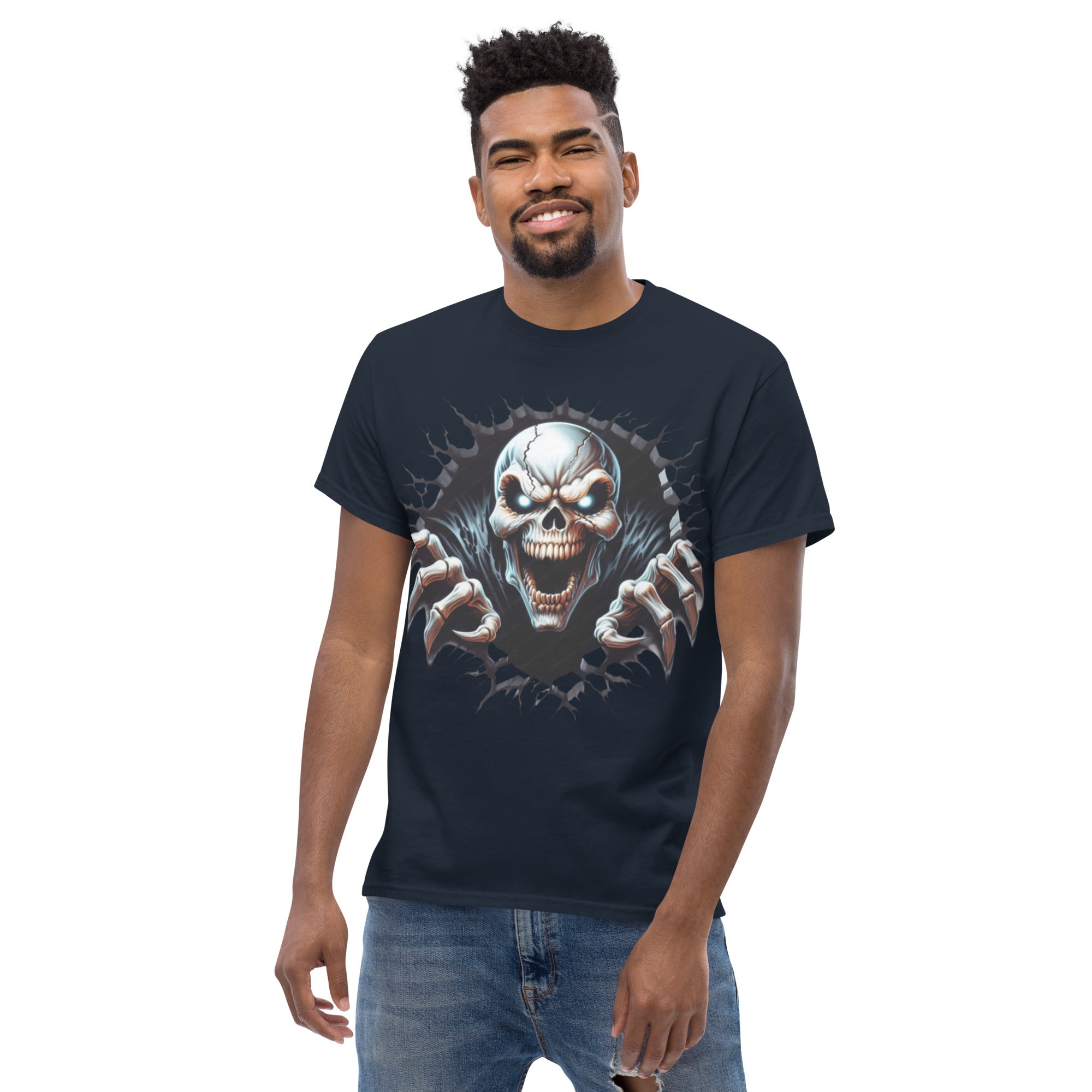 Foto di - T-shirt Stampata Unisex – 100% Cotone – Stile Streetwear e Confortevole – Alien Scream-DTG-Biiply