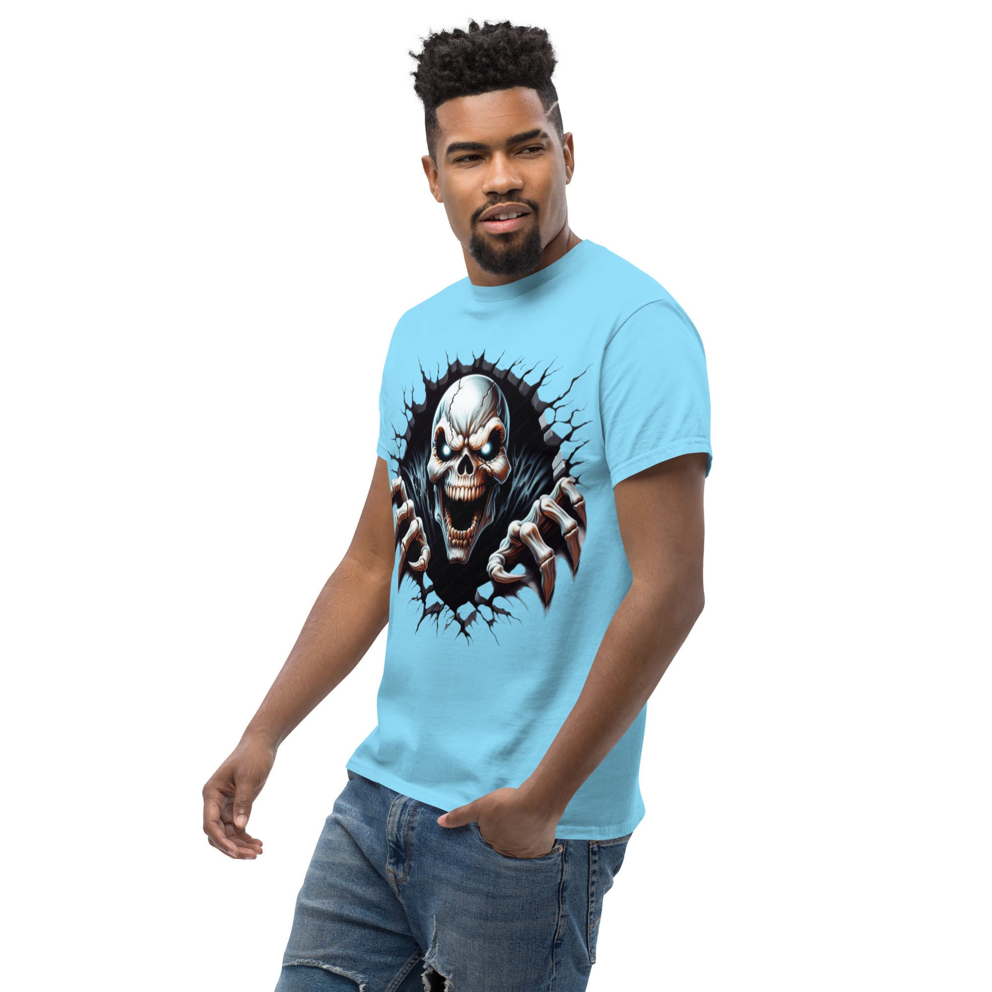 Foto di - T-shirt Stampata Unisex – 100% Cotone – Stile Streetwear e Confortevole – Alien Scream-DTG-Biiply