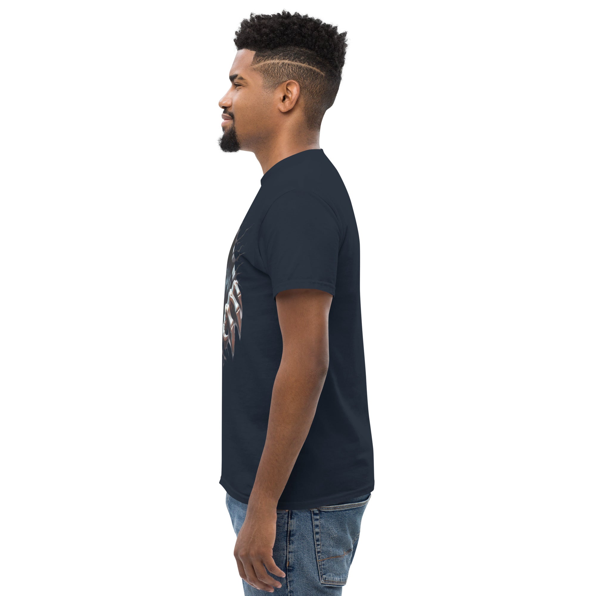 Foto di - T-shirt Stampata Unisex – 100% Cotone – Stile Streetwear e Confortevole – Alien Scream-DTG-Biiply