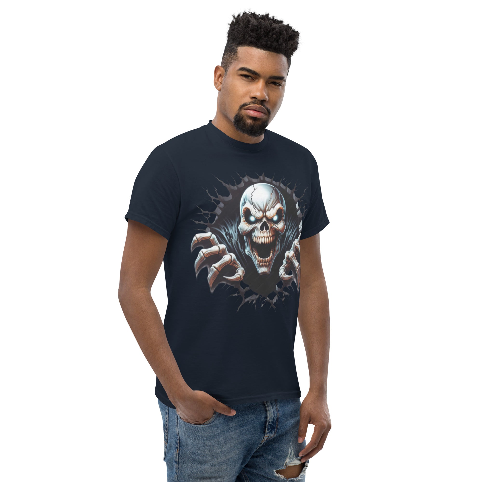 Foto di - T-shirt Stampata Unisex – 100% Cotone – Stile Streetwear e Confortevole – Alien Scream-DTG-Biiply