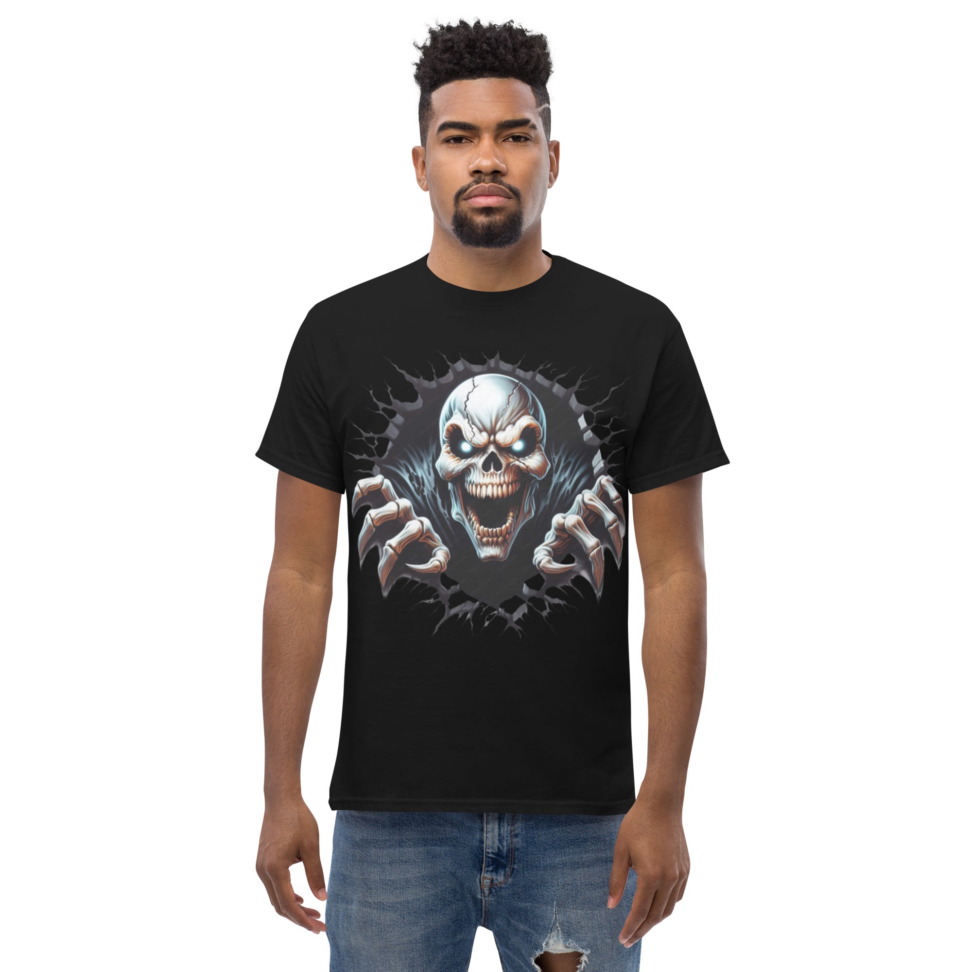 Foto di - T-shirt Stampata Unisex – 100% Cotone – Stile Streetwear e Confortevole – Alien Scream-DTG-Biiply
