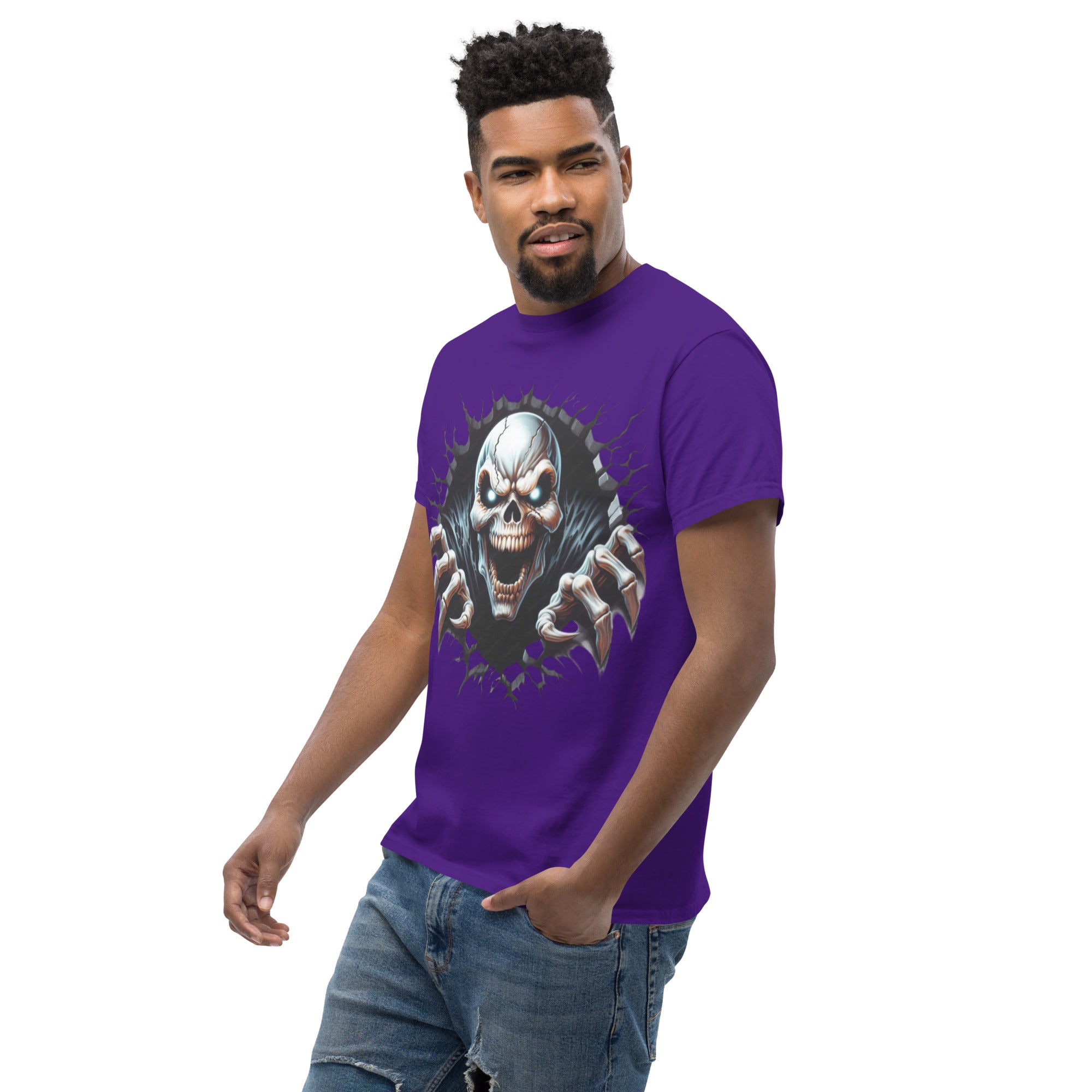 Foto di - T-shirt Stampata Unisex – 100% Cotone – Stile Streetwear e Confortevole – Alien Scream-DTG-Biiply