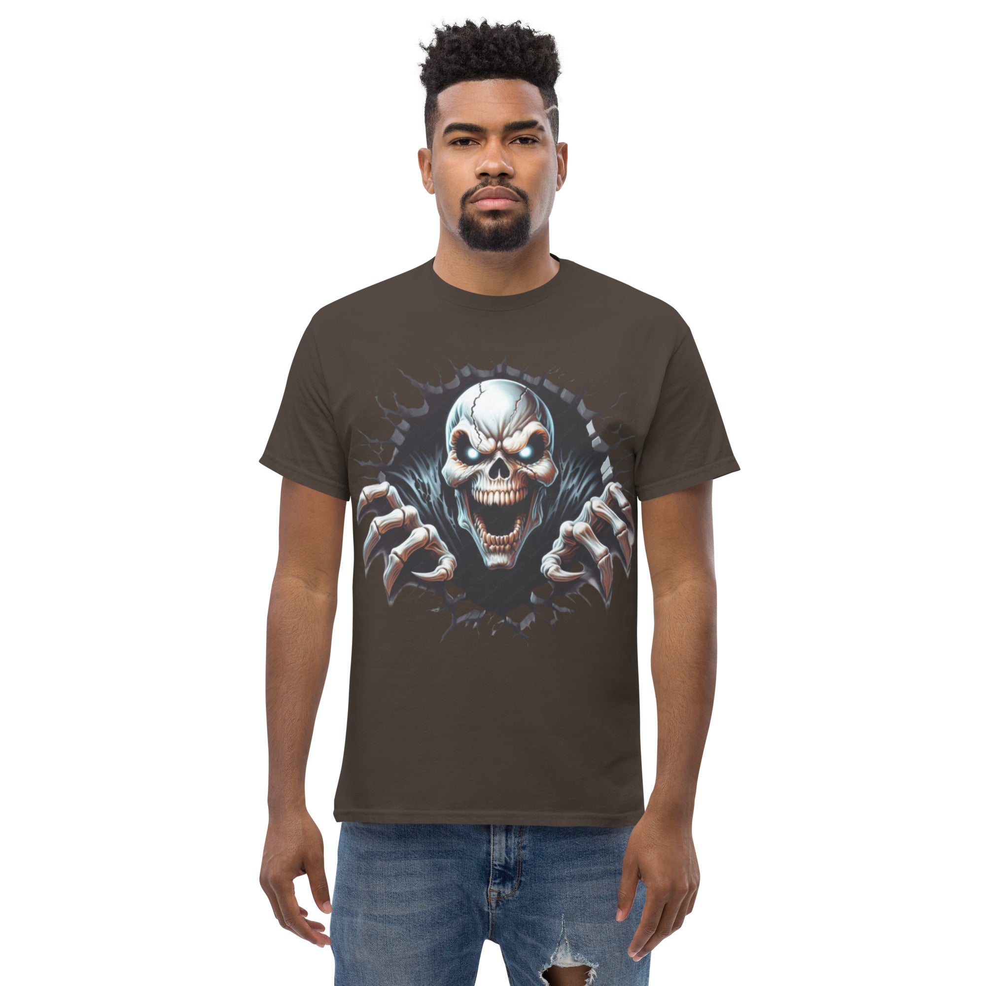 Foto di - T-shirt Stampata Unisex – 100% Cotone – Stile Streetwear e Confortevole – Alien Scream-DTG-Biiply