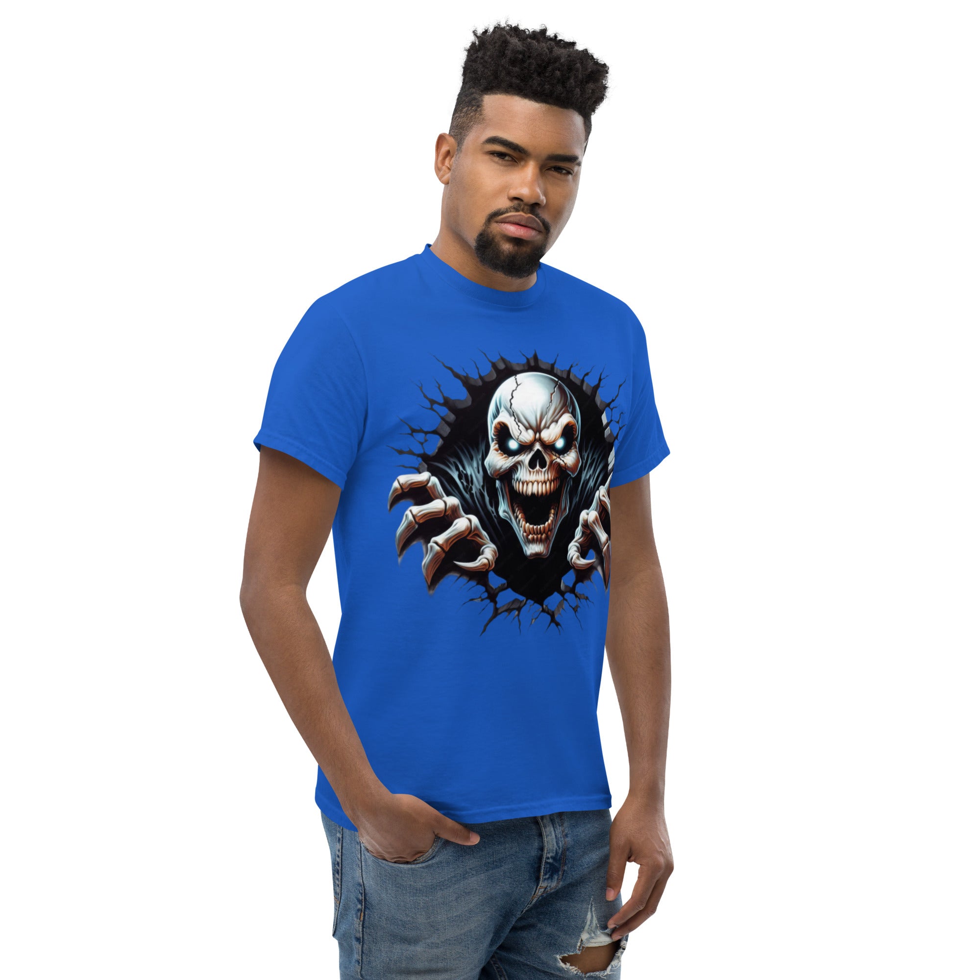Foto di - T-shirt Stampata Unisex – 100% Cotone – Stile Streetwear e Confortevole – Alien Scream-DTG-Biiply