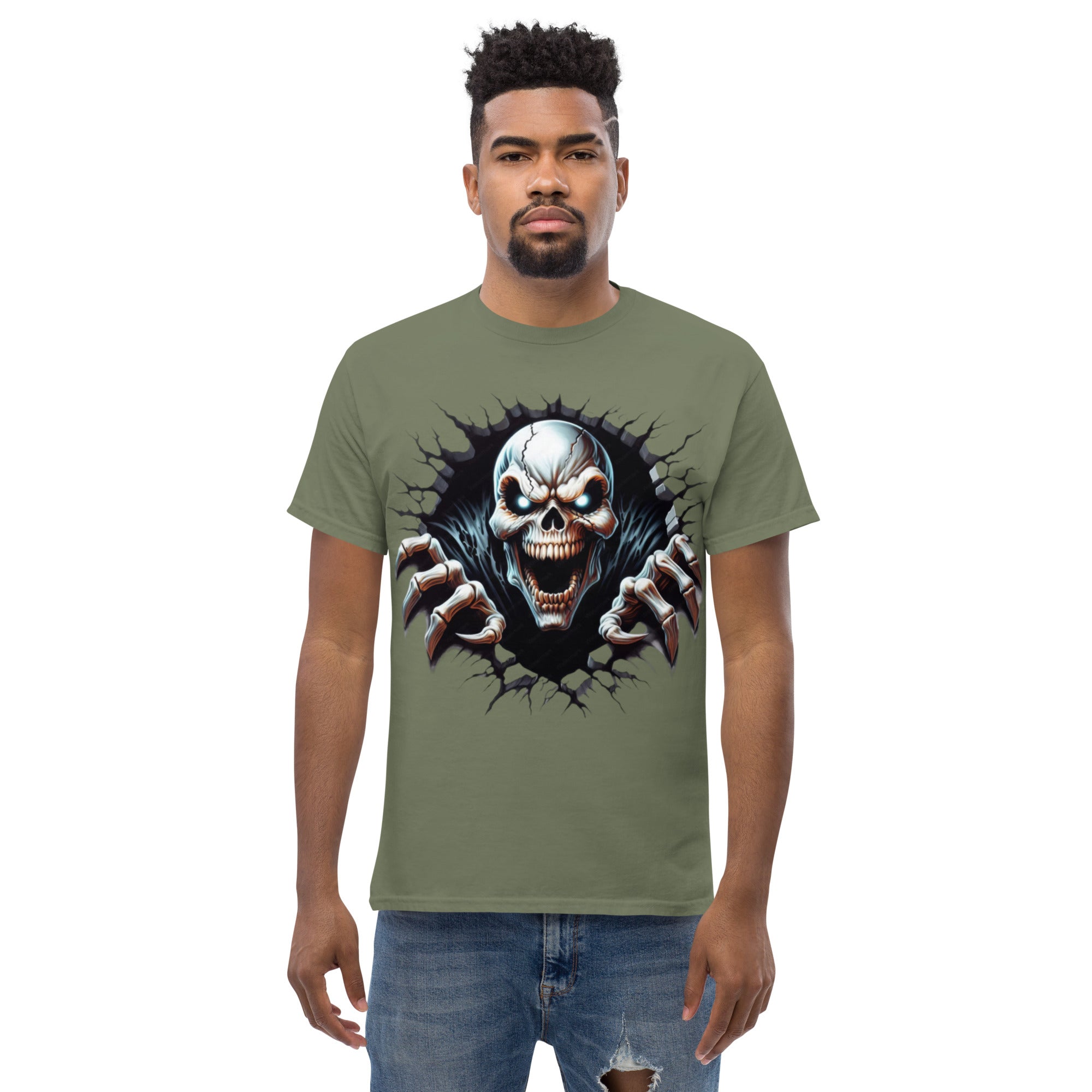 Foto di - T-shirt Stampata Unisex – 100% Cotone – Stile Streetwear e Confortevole – Alien Scream-DTG-Biiply