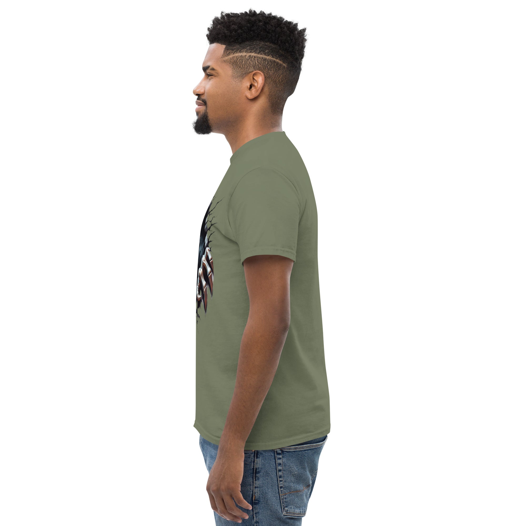 Foto di - T-shirt Stampata Unisex – 100% Cotone – Stile Streetwear e Confortevole – Alien Scream-DTG-Biiply