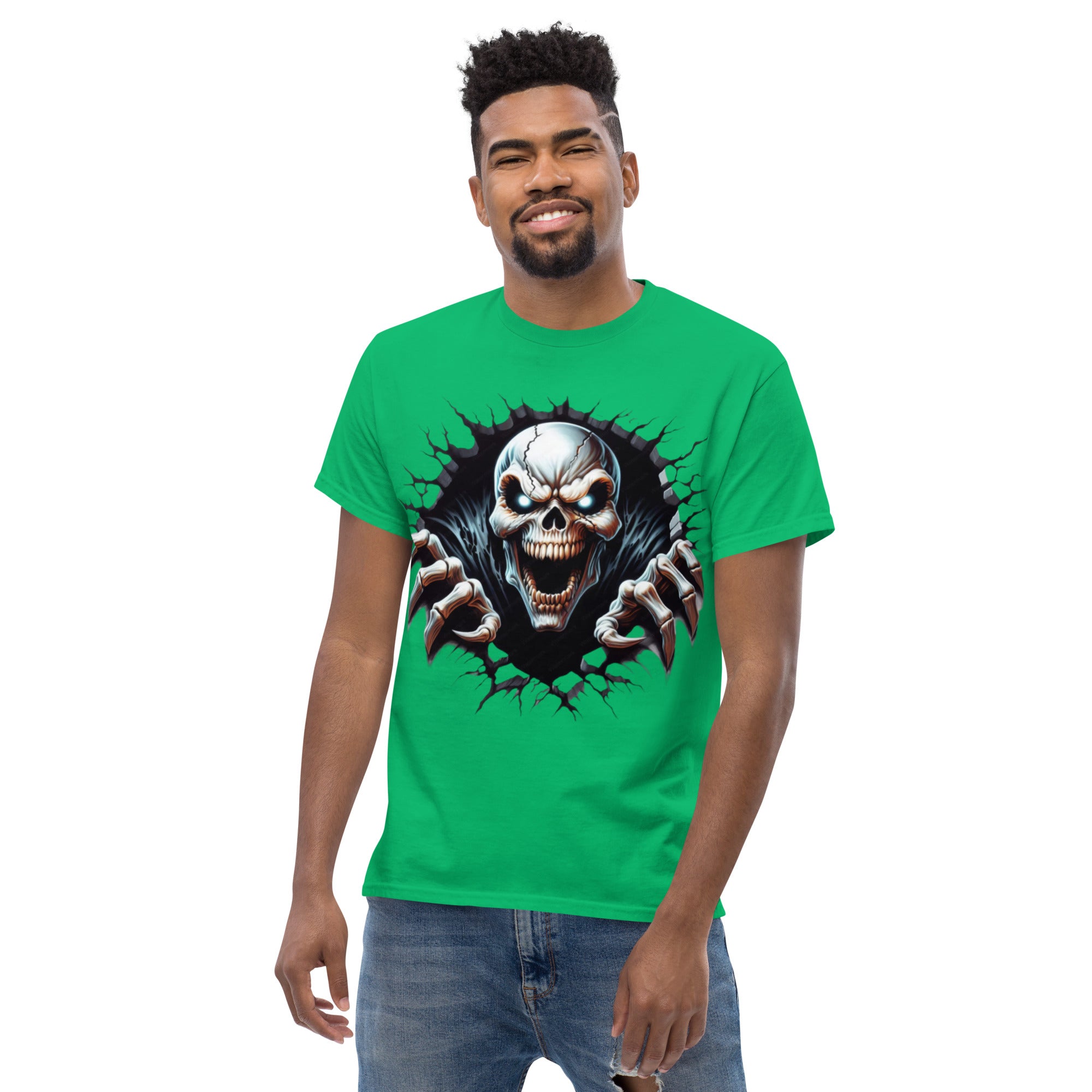 Foto di - T-shirt Stampata Unisex – 100% Cotone – Stile Streetwear e Confortevole – Alien Scream-DTG-Biiply
