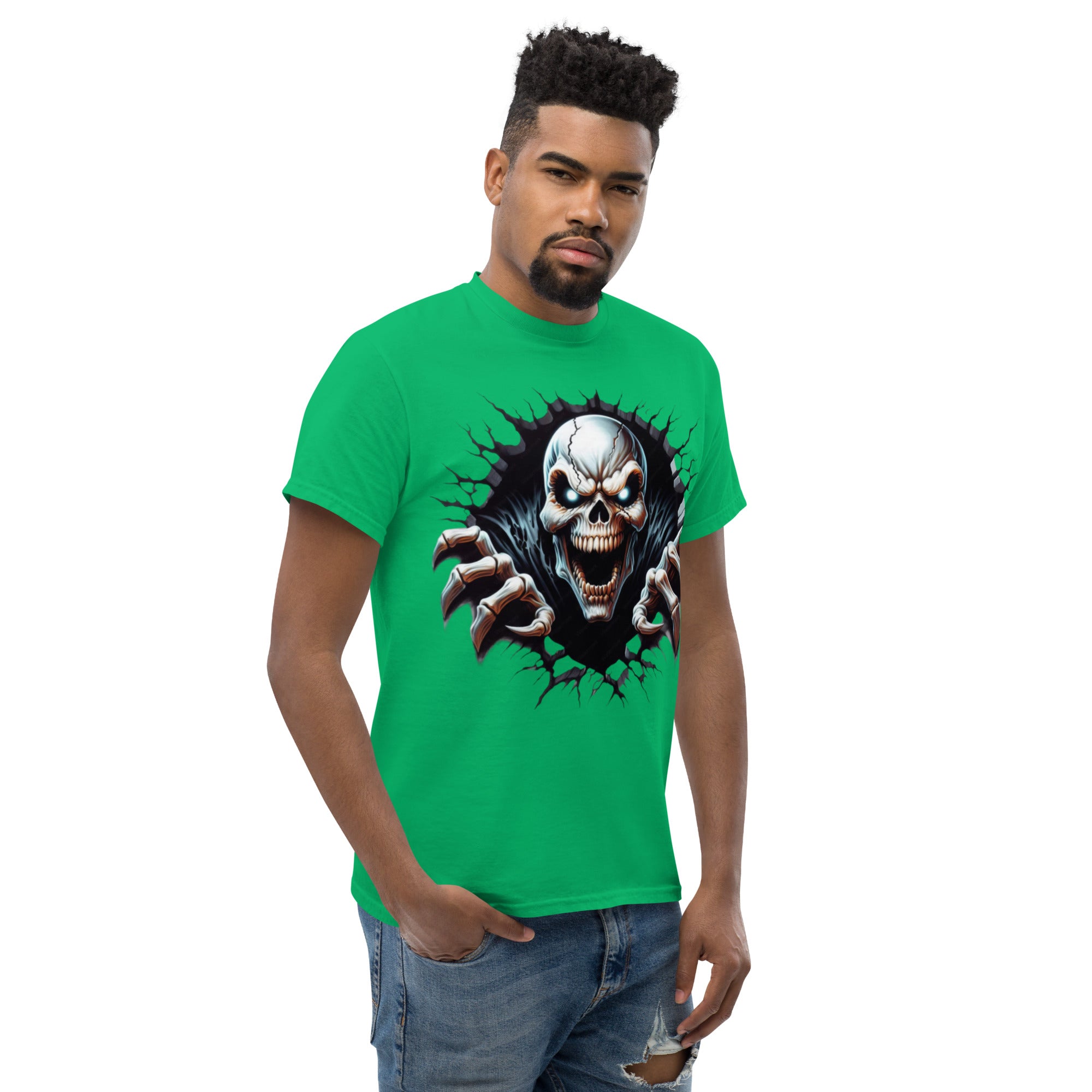Foto di - T-shirt Stampata Unisex – 100% Cotone – Stile Streetwear e Confortevole – Alien Scream-DTG-Biiply
