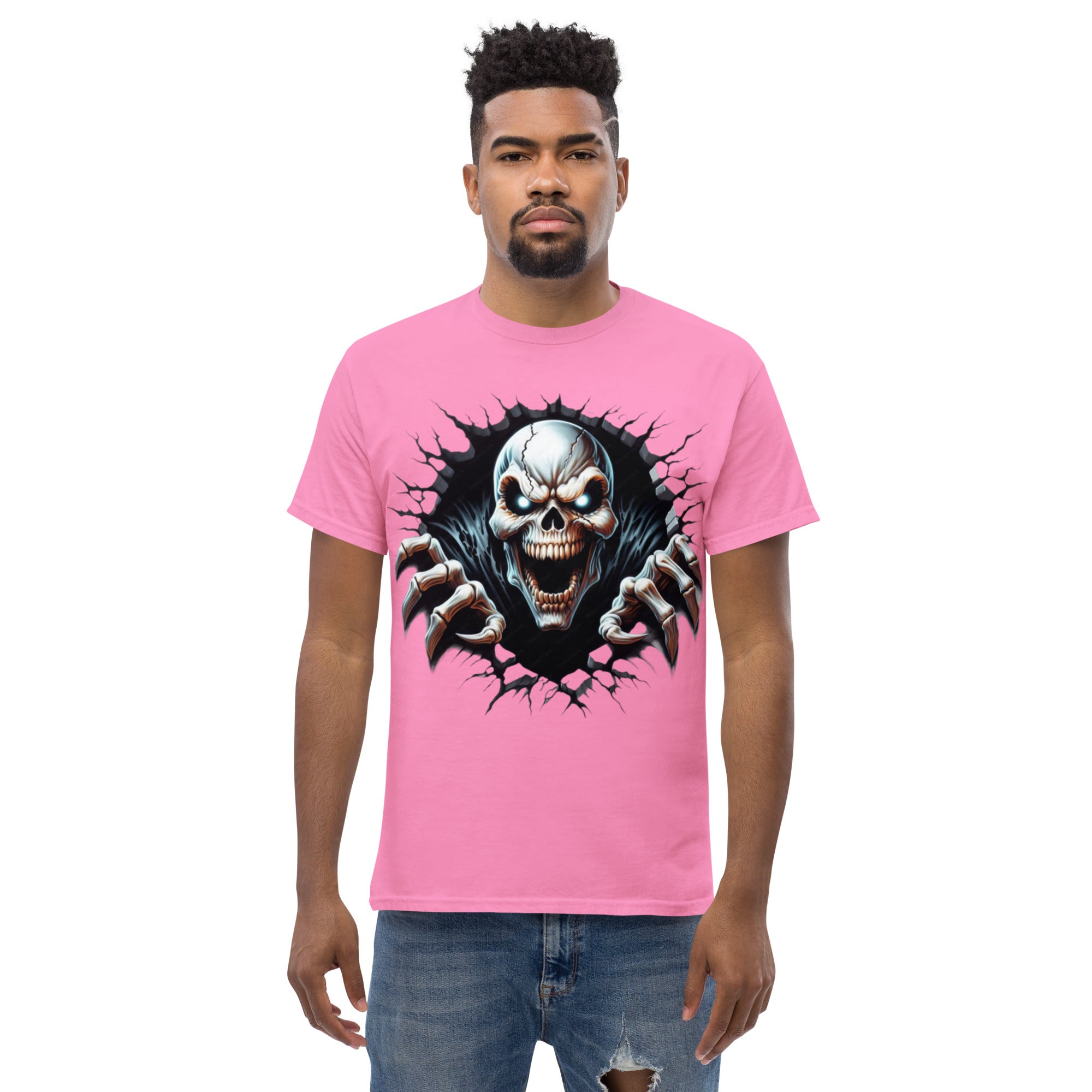 Foto di - T-shirt Stampata Unisex – 100% Cotone – Stile Streetwear e Confortevole – Alien Scream-DTG-Biiply