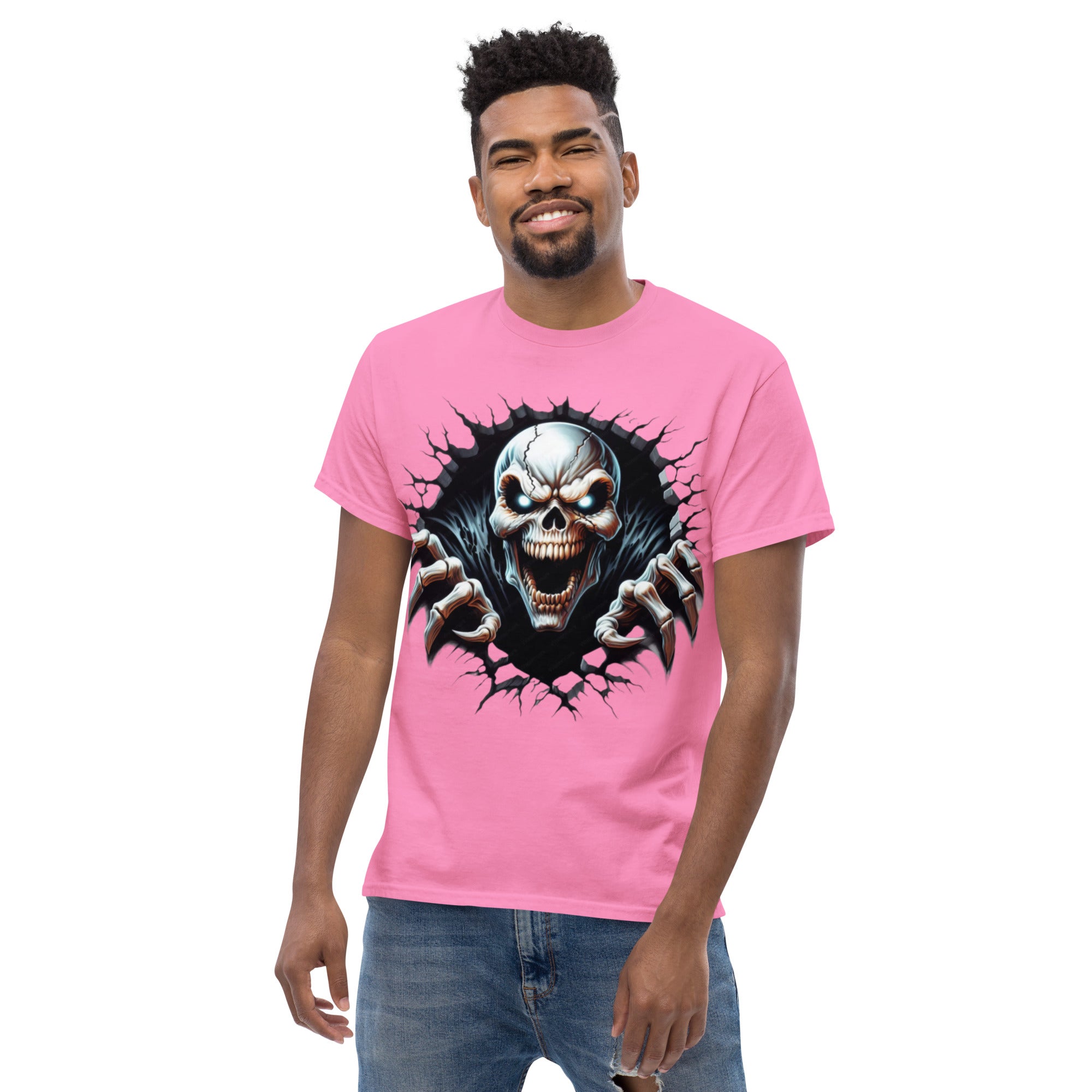 Foto di - T-shirt Stampata Unisex – 100% Cotone – Stile Streetwear e Confortevole – Alien Scream-DTG-Biiply