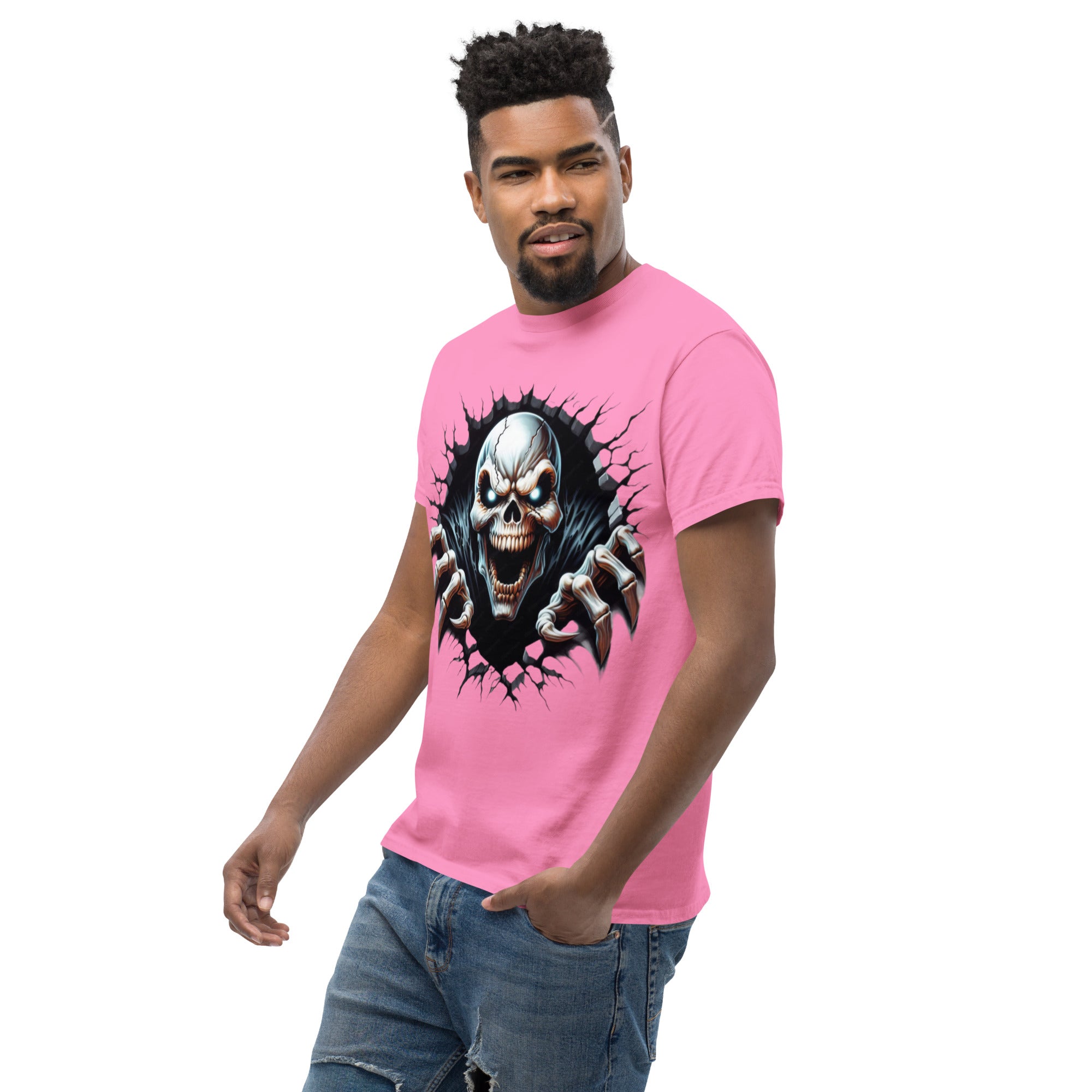 Foto di - T-shirt Stampata Unisex – 100% Cotone – Stile Streetwear e Confortevole – Alien Scream-DTG-Biiply