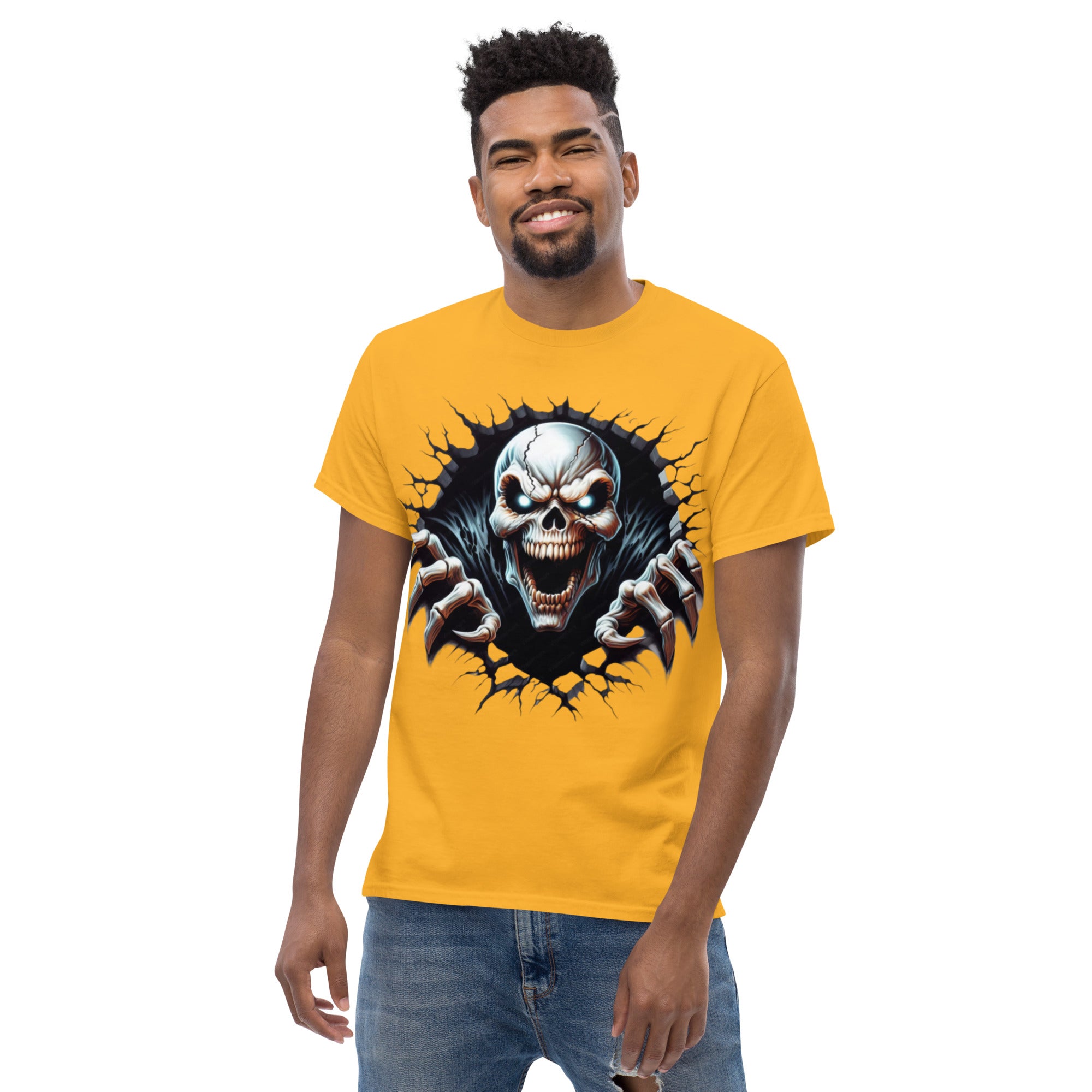 Foto di - T-shirt Stampata Unisex – 100% Cotone – Stile Streetwear e Confortevole – Alien Scream-DTG-Biiply