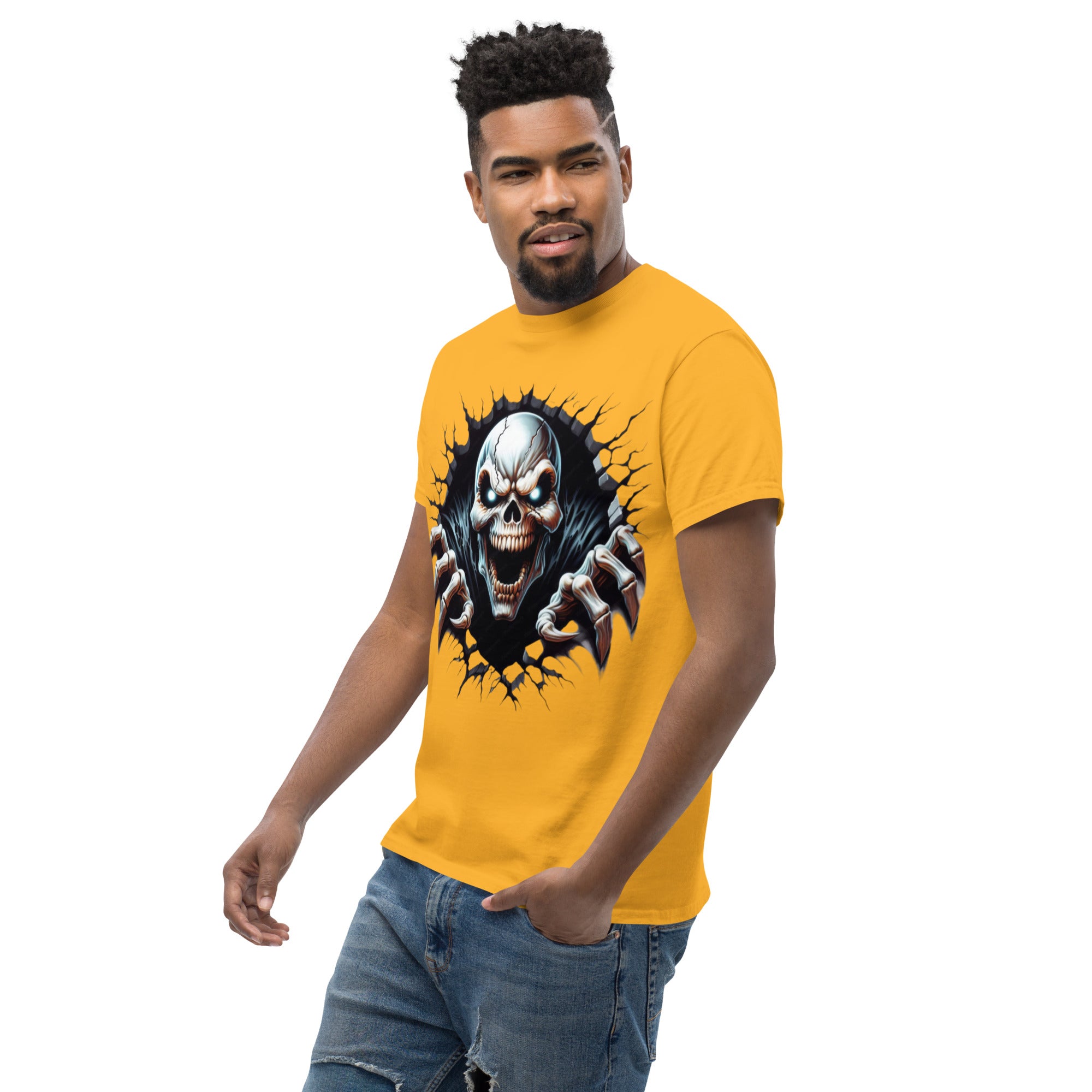 Foto di - T-shirt Stampata Unisex – 100% Cotone – Stile Streetwear e Confortevole – Alien Scream-DTG-Biiply