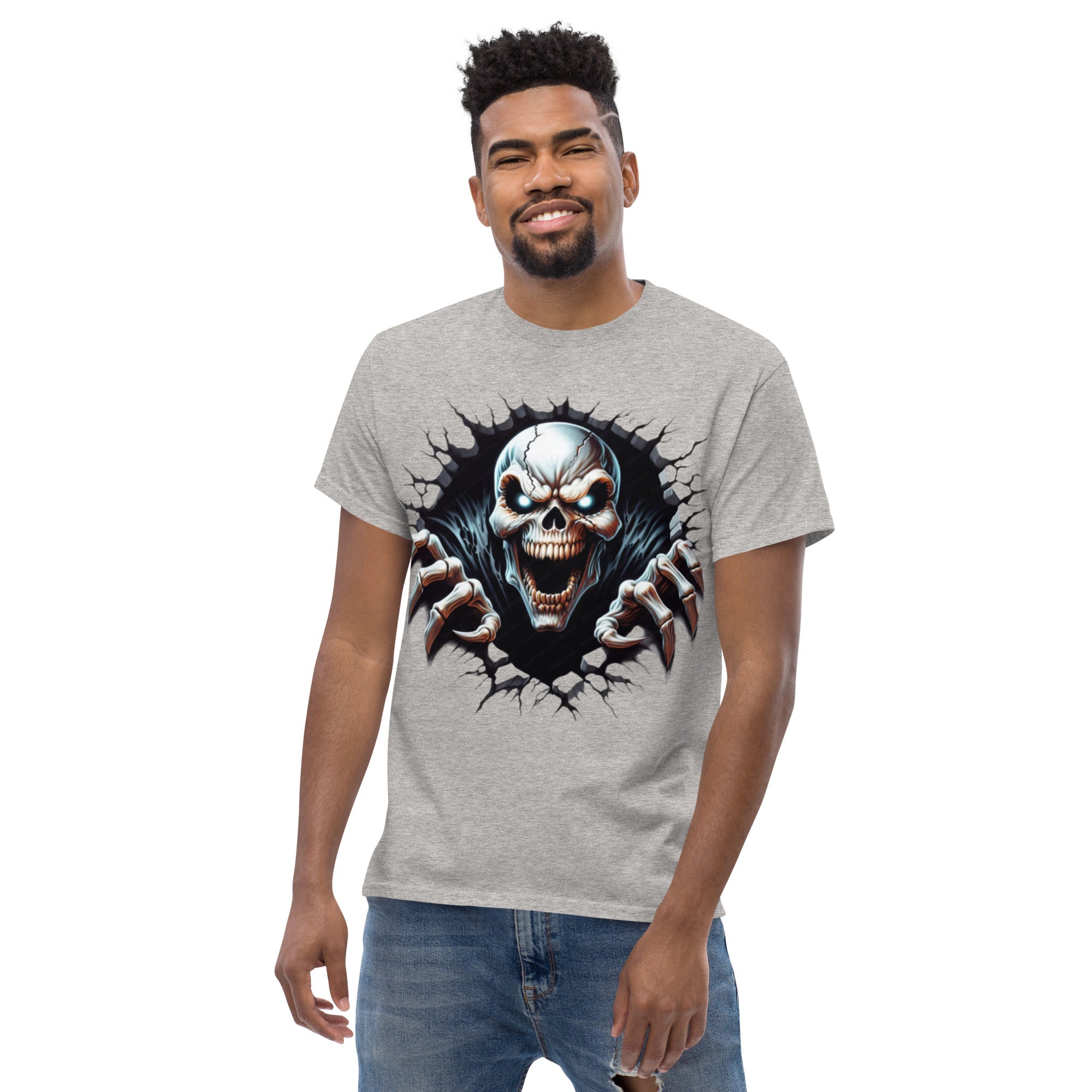 Foto di - T-shirt Stampata Unisex – 100% Cotone – Stile Streetwear e Confortevole – Alien Scream-DTG-Biiply