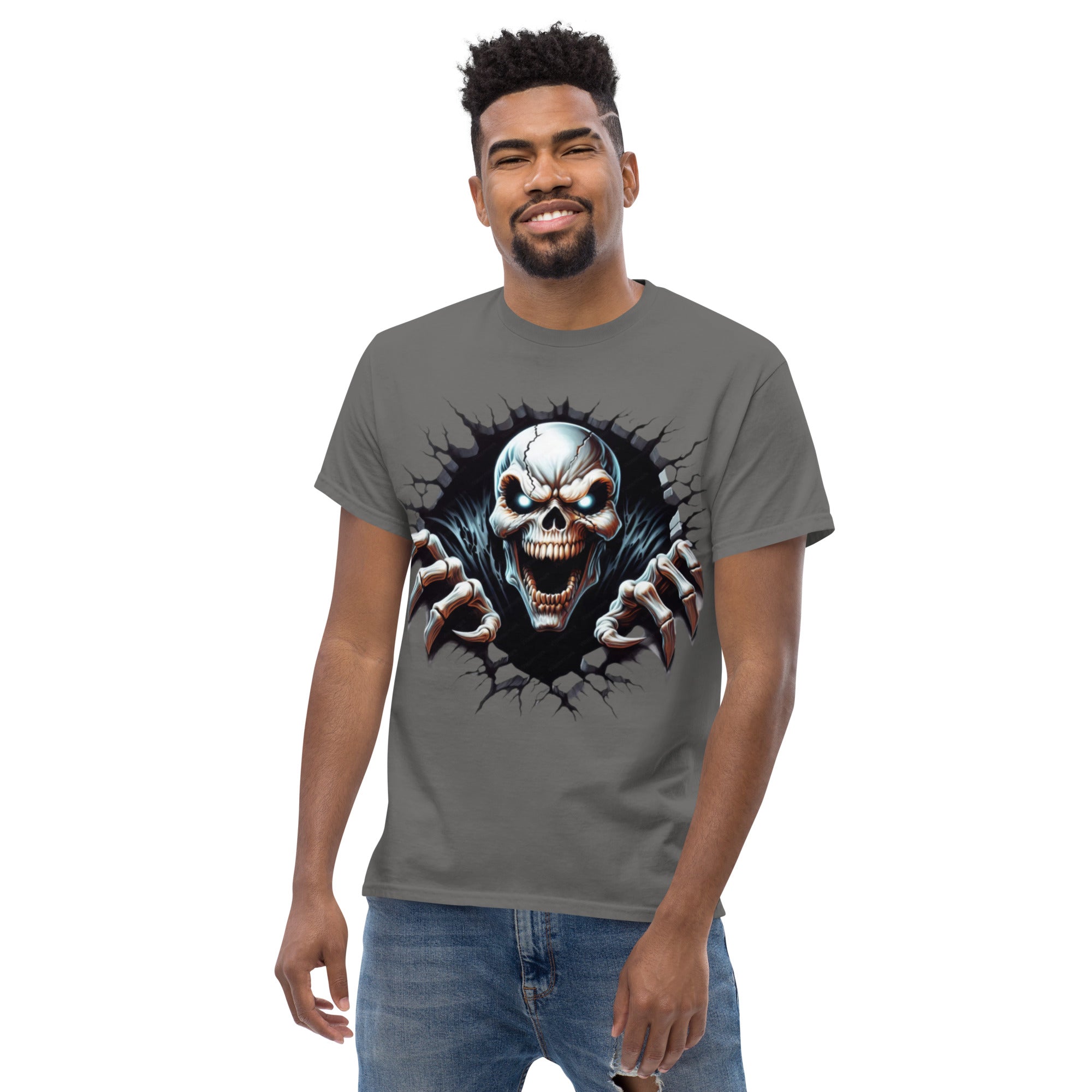 Foto di - T-shirt Stampata Unisex – 100% Cotone – Stile Streetwear e Confortevole – Alien Scream-DTG-Biiply