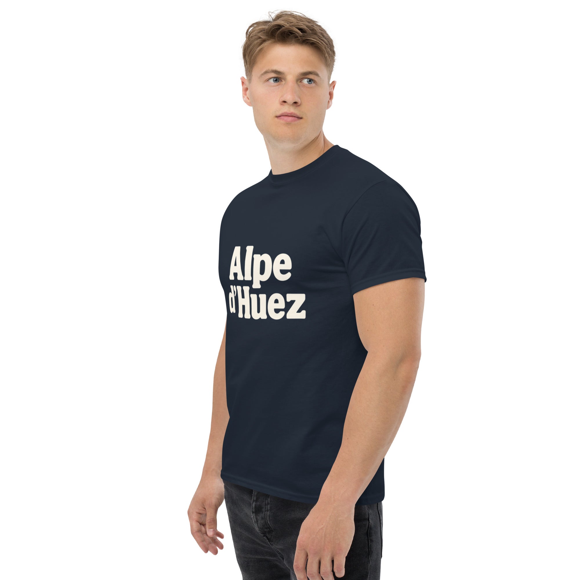 Foto di - T-shirt Stampata Unisex – 100% Cotone – Stile Streetwear e Confortevole – Alpe d'Huez-DTG-Biiply