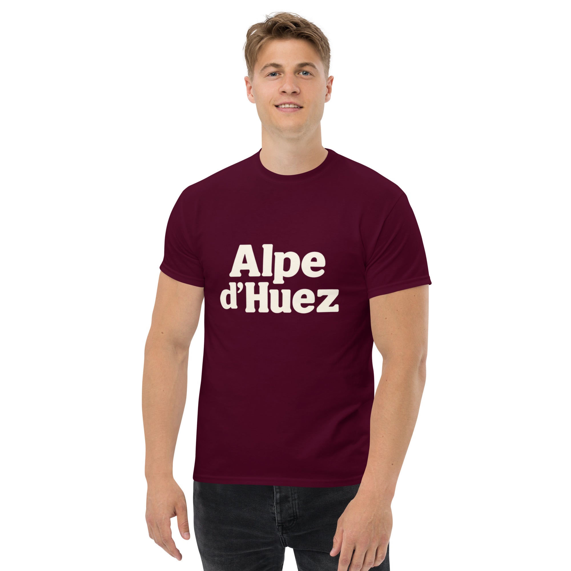 Foto di - T-shirt Stampata Unisex – 100% Cotone – Stile Streetwear e Confortevole – Alpe d'Huez-DTG-Biiply