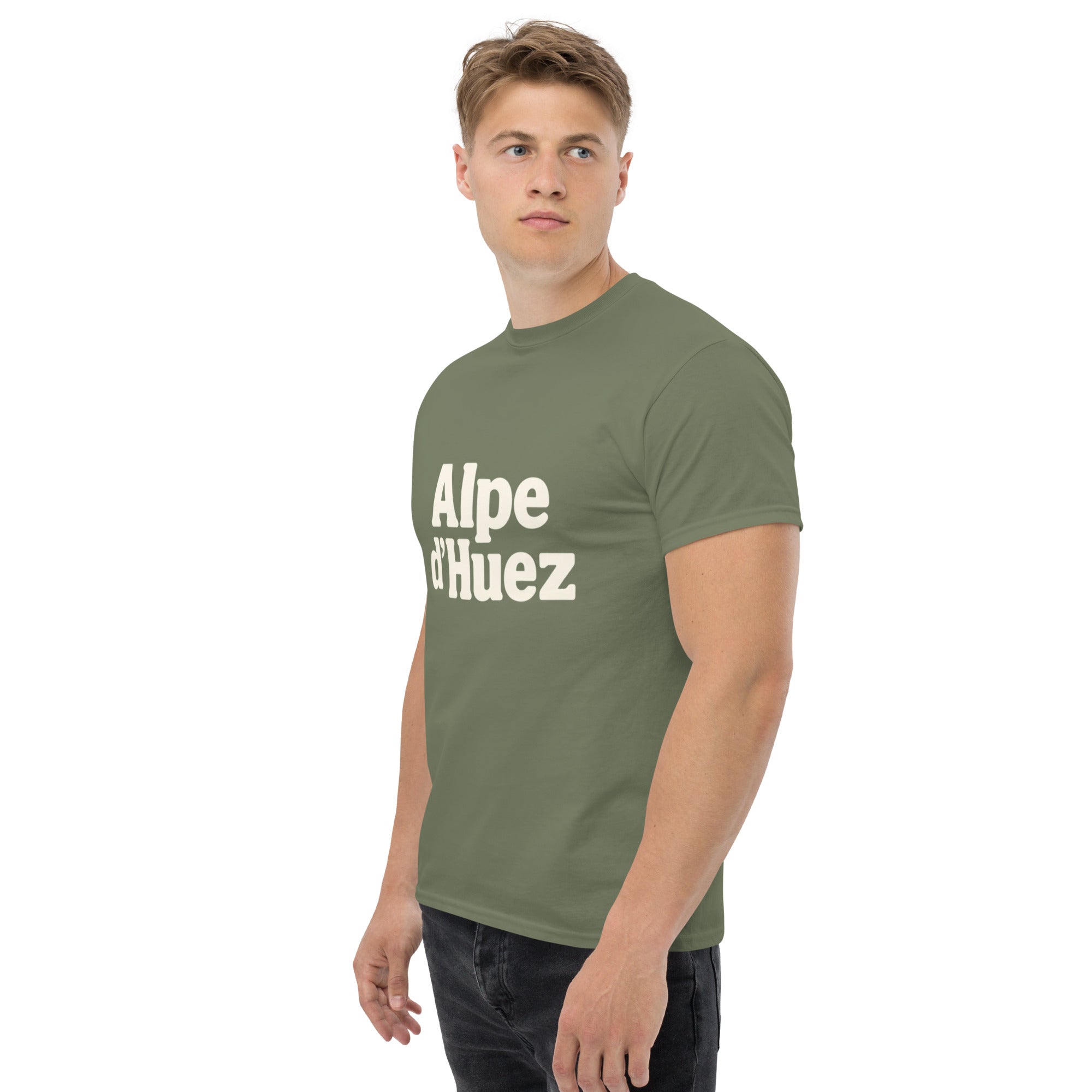 Foto di - T-shirt Stampata Unisex – 100% Cotone – Stile Streetwear e Confortevole – Alpe d'Huez-DTG-Biiply