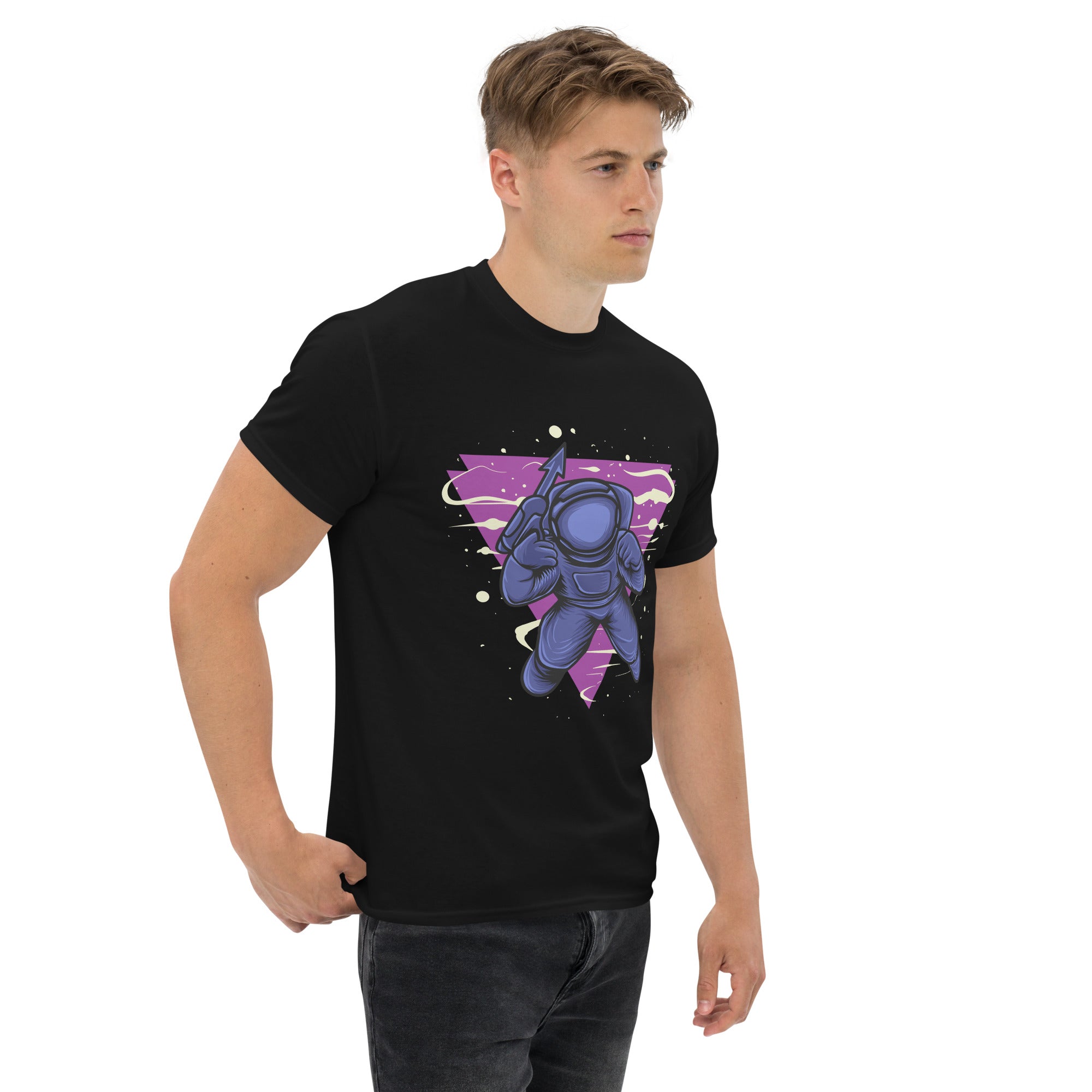 Foto di - T-shirt Stampata Unisex – 100% Cotone – Stile Streetwear e Confortevole – Astronauta Sub-DTG-Biiply