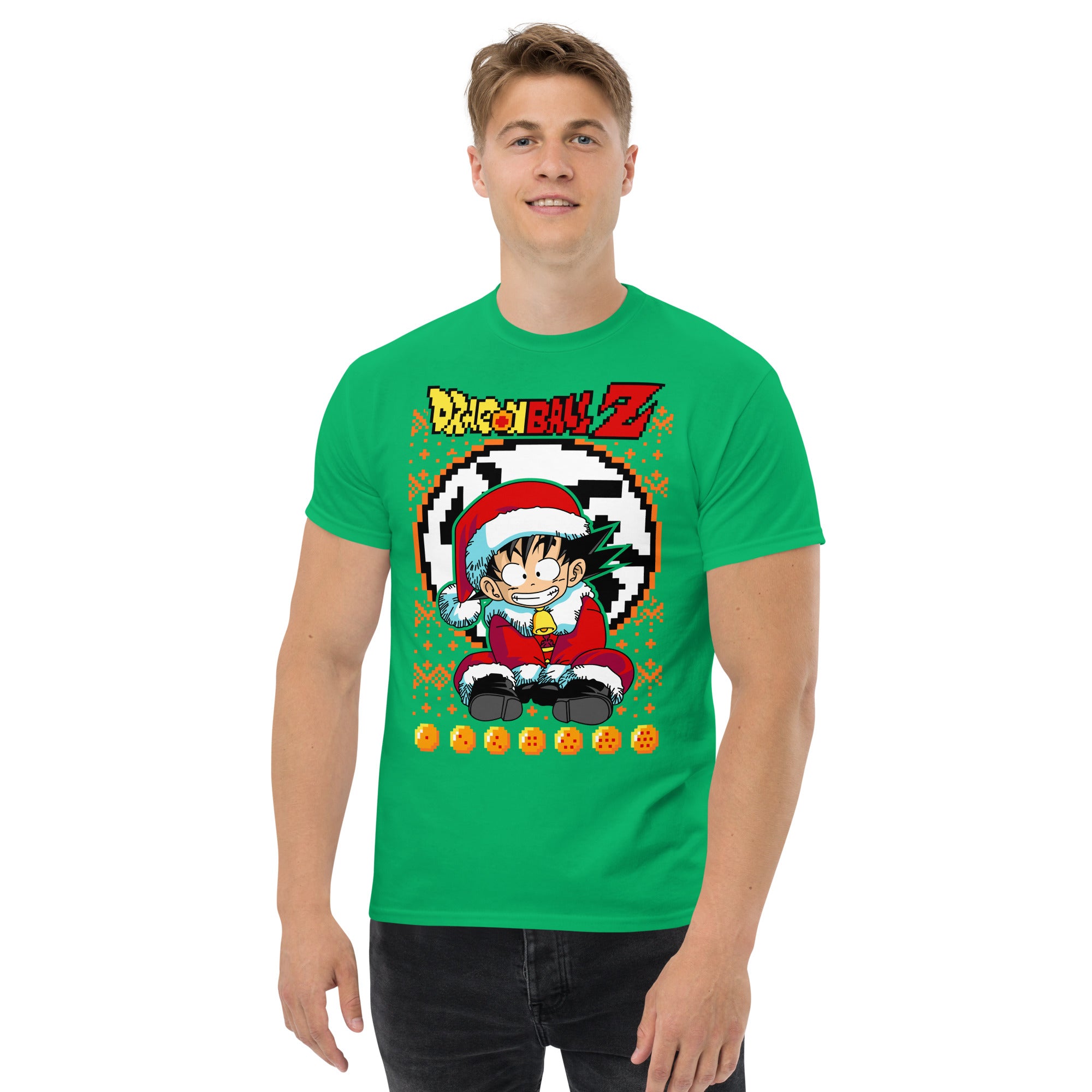 Foto di - T-shirt Stampata Unisex – 100% Cotone – Stile Streetwear e Confortevole – Baby Goku Natale-DTG-Biiply