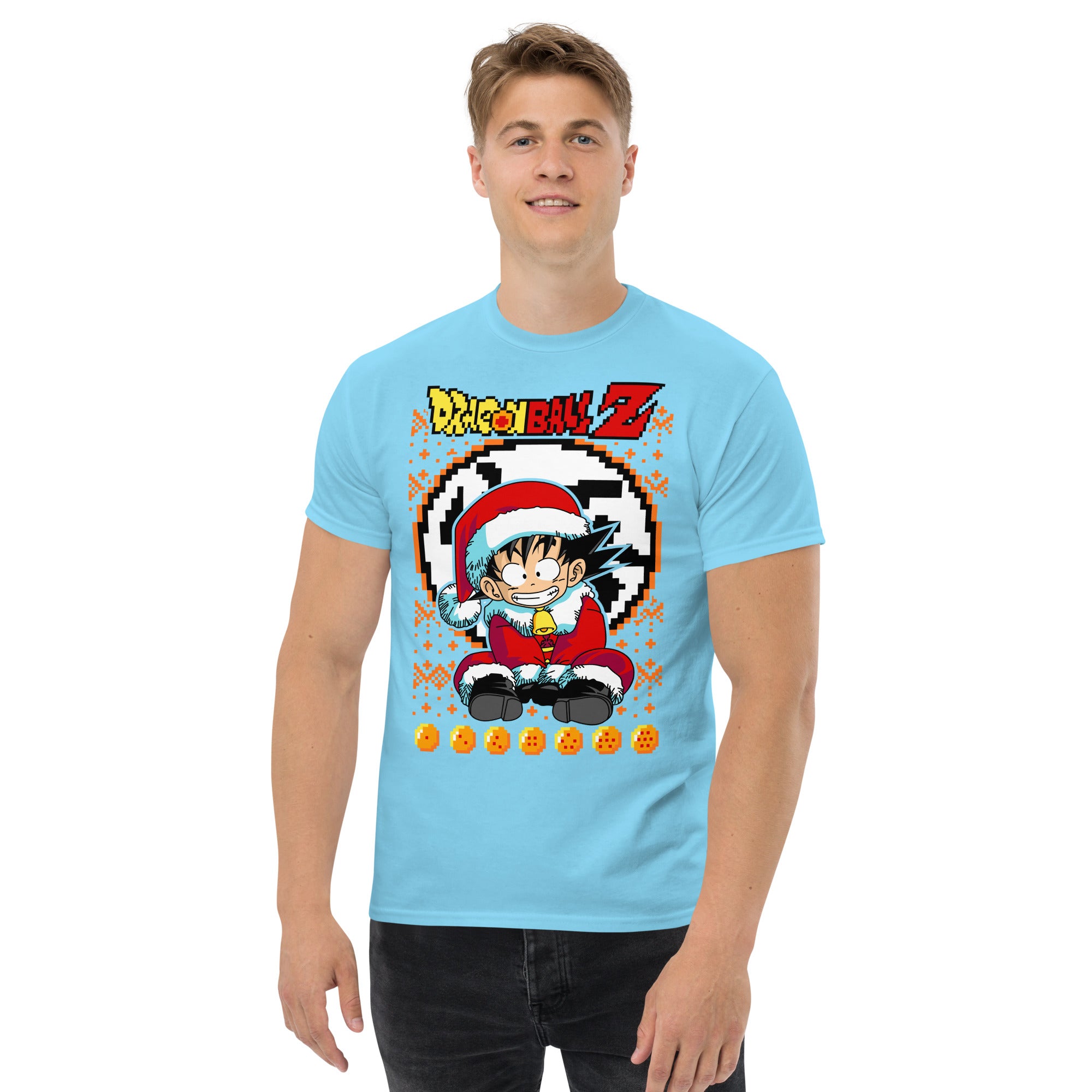 Foto di - T-shirt Stampata Unisex – 100% Cotone – Stile Streetwear e Confortevole – Baby Goku Natale-DTG-Biiply