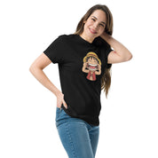 Foto di - T-shirt Stampata Unisex – 100% Cotone – Stile Streetwear e Confortevole – Baby Luffy Smile-DTG-Biiply