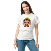 Foto di - T-shirt Stampata Unisex – 100% Cotone – Stile Streetwear e Confortevole – Baby Luffy Smile-DTG-Biiply