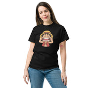 Foto di - T-shirt Stampata Unisex – 100% Cotone – Stile Streetwear e Confortevole – Baby Luffy Smile-DTG-Biiply