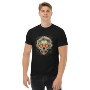 Foto di - T-shirt Stampata Unisex – 100% Cotone – Stile Streetwear e Confortevole – Calavera Einstein-DTG-Biiply