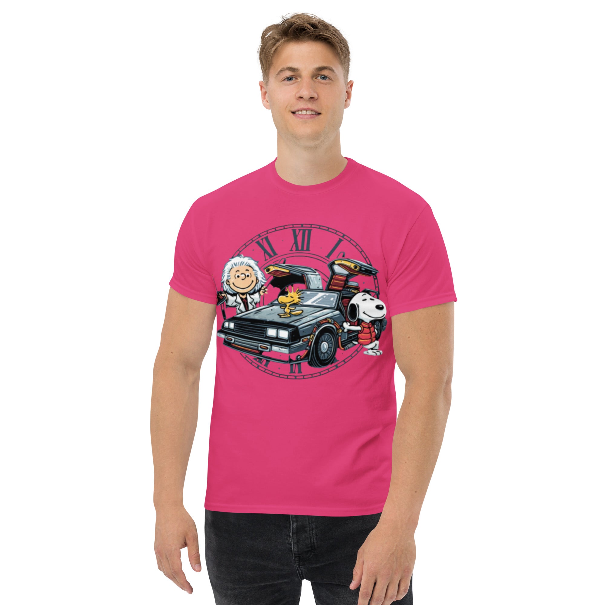 Foto di - T-shirt Stampata Unisex – 100% Cotone – Stile Streetwear e Confortevole – Cartone Versione Ritorno al Futuro-DTG-Biiply