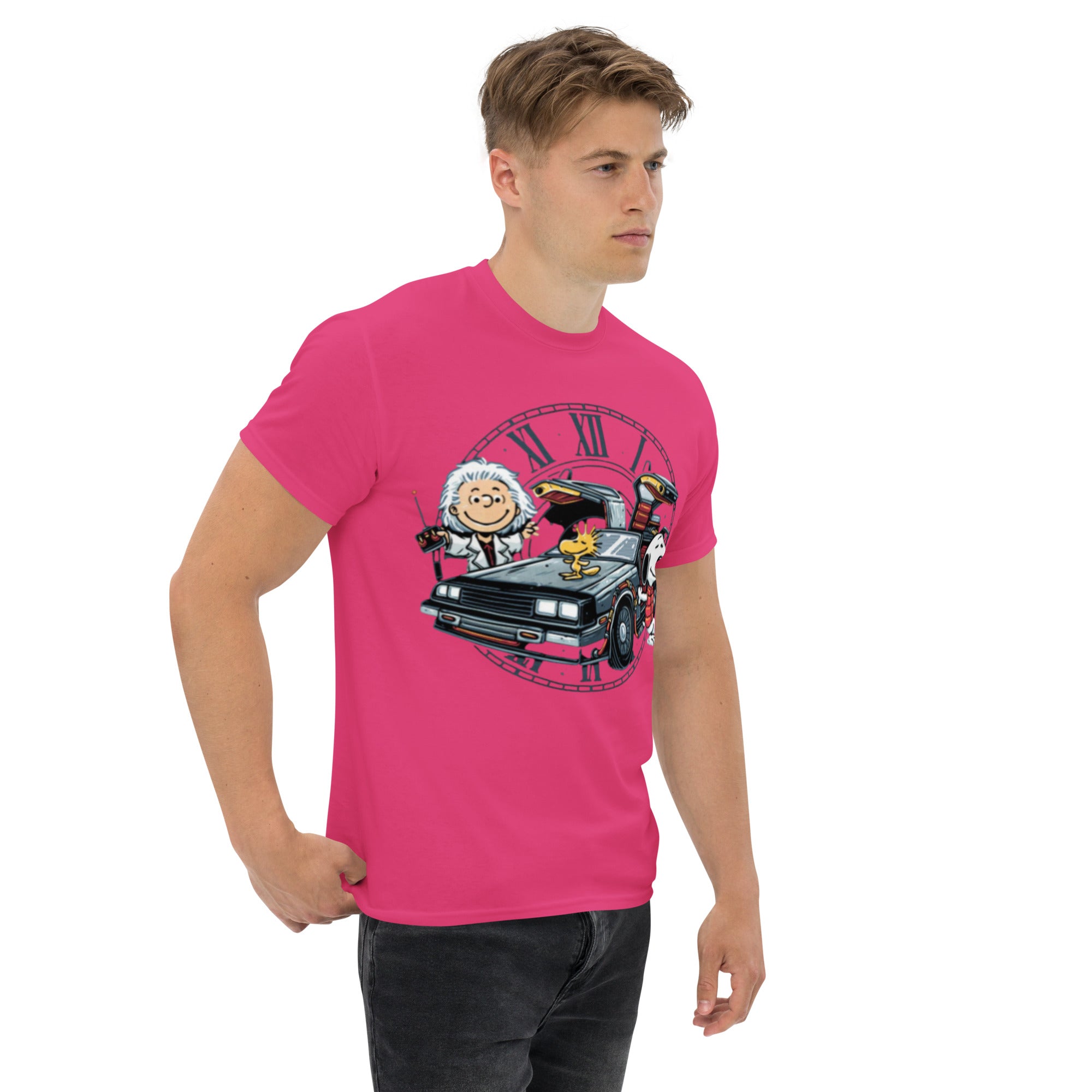Foto di - T-shirt Stampata Unisex – 100% Cotone – Stile Streetwear e Confortevole – Cartone Versione Ritorno al Futuro-DTG-Biiply