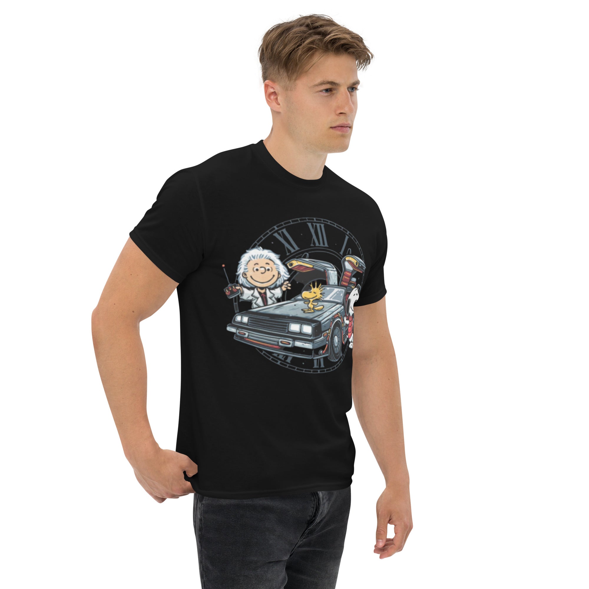Foto di - T-shirt Stampata Unisex – 100% Cotone – Stile Streetwear e Confortevole – Cartone Versione Ritorno al Futuro-DTG-Biiply