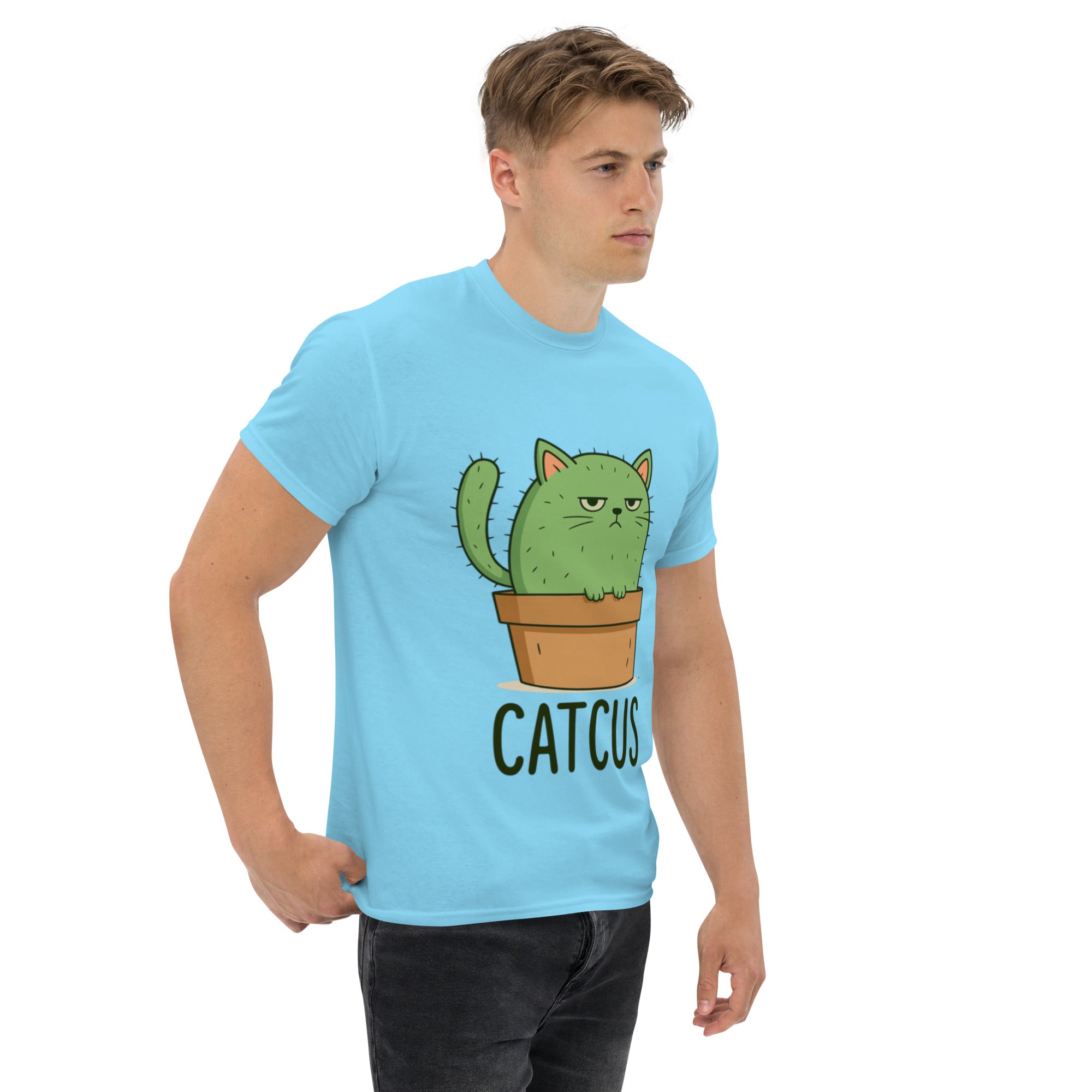 Foto di - T-shirt Stampata Unisex – 100% Cotone – Stile Streetwear e Confortevole – Catcus-DTG-Biiply