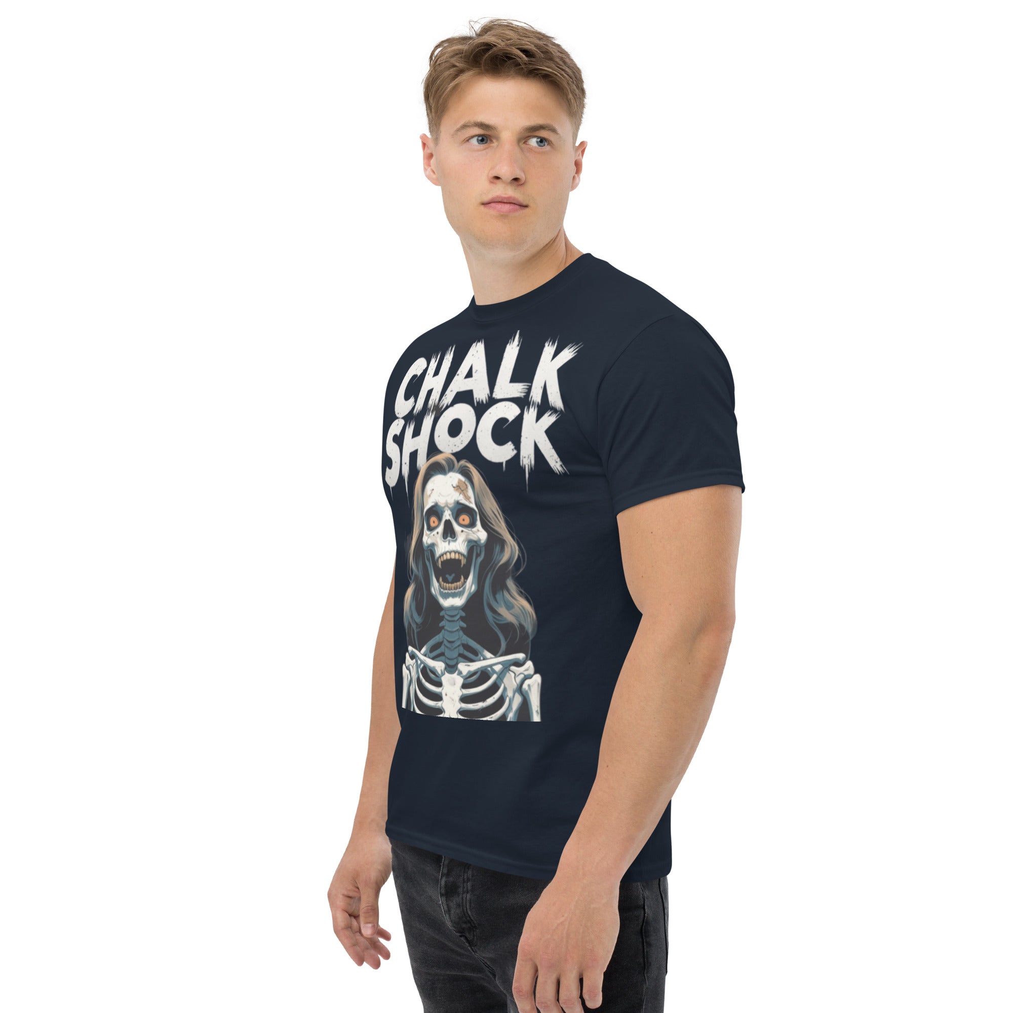 Foto di - T-shirt Stampata Unisex – 100% Cotone – Stile Streetwear e Confortevole – Chalk Shock-DTG-Biiply