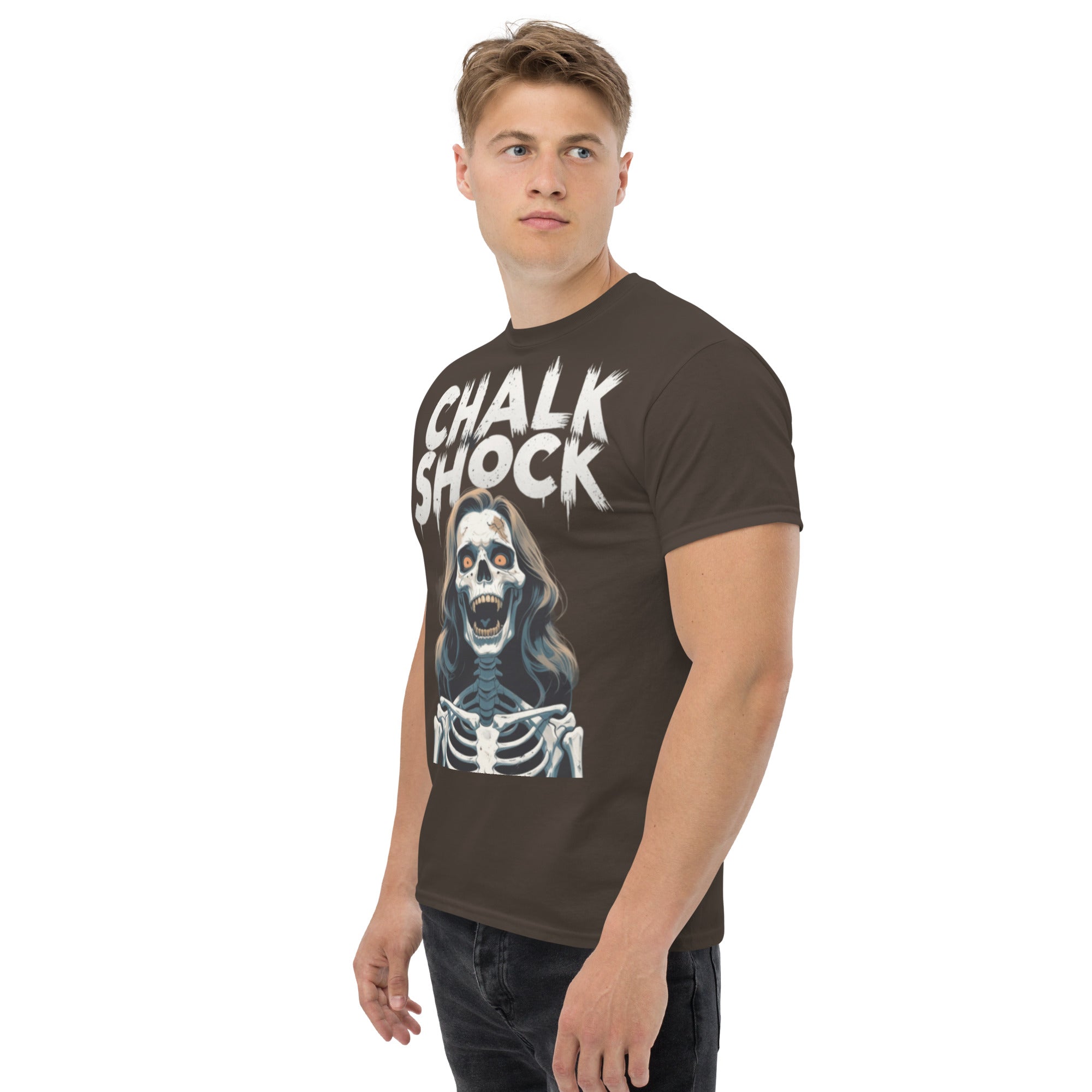 Foto di - T-shirt Stampata Unisex – 100% Cotone – Stile Streetwear e Confortevole – Chalk Shock-DTG-Biiply