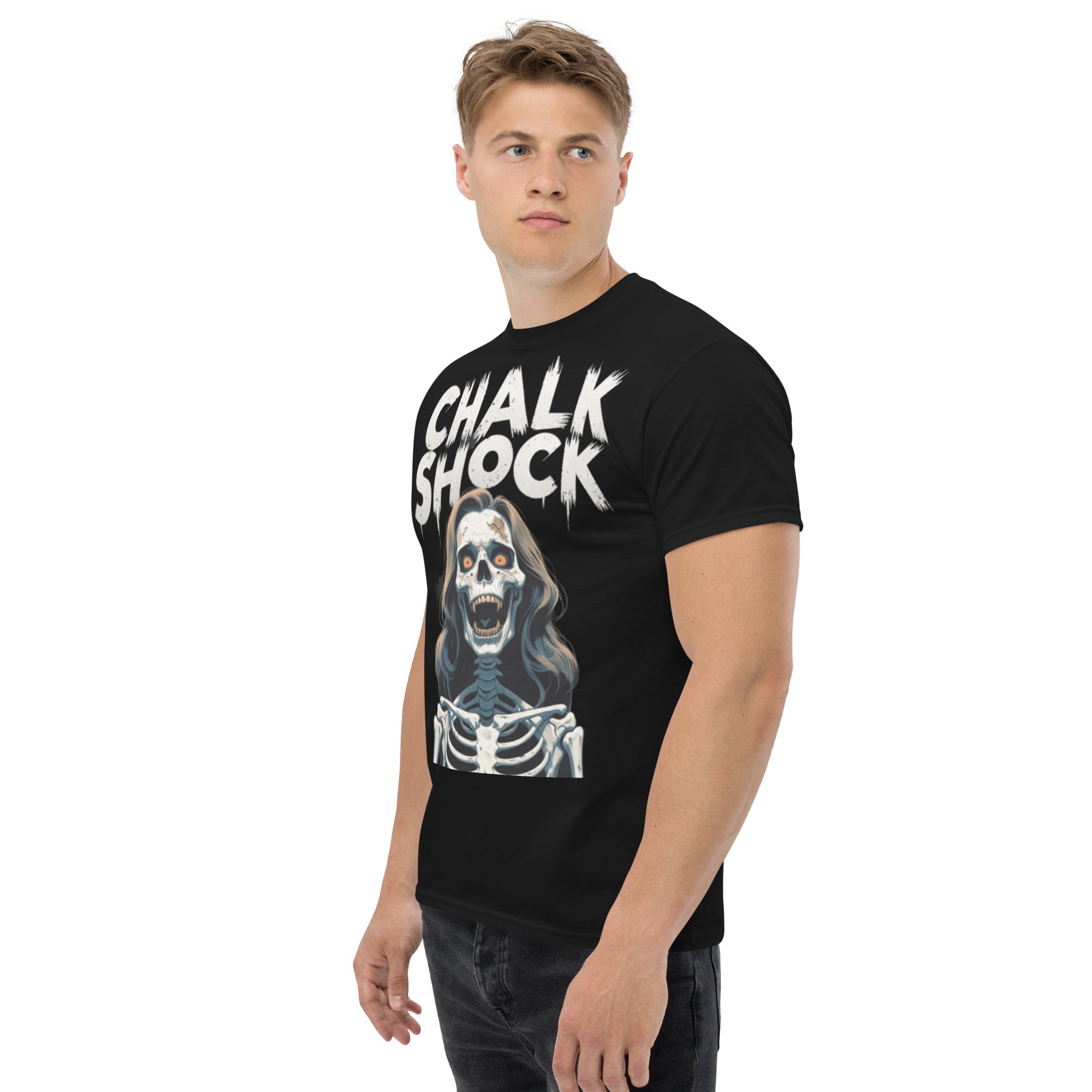 Foto di - T-shirt Stampata Unisex – 100% Cotone – Stile Streetwear e Confortevole – Chalk Shock-DTG-Biiply