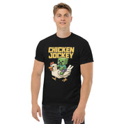 Foto di - T-shirt Stampata Unisex – 100% Cotone – Stile Streetwear e Confortevole – Chicken jockey-DTG-Biiply