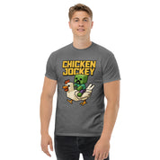 Foto di - T-shirt Stampata Unisex – 100% Cotone – Stile Streetwear e Confortevole – Chicken jockey-DTG-Biiply