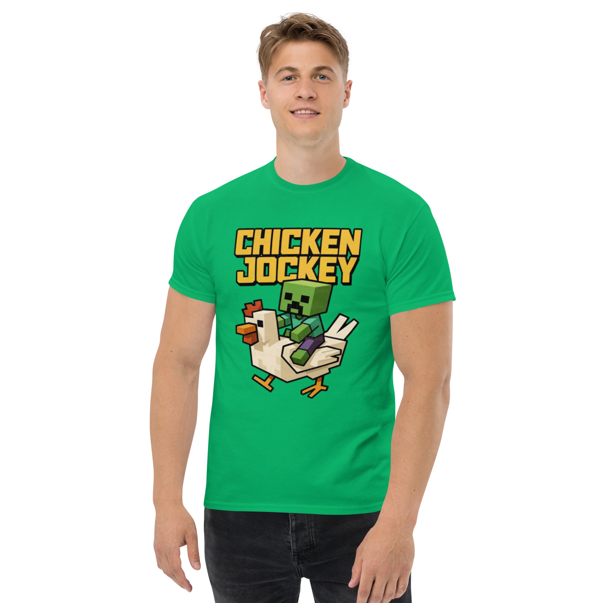 Foto di - T-shirt Stampata Unisex – 100% Cotone – Stile Streetwear e Confortevole – Chicken jockey-DTG-Biiply