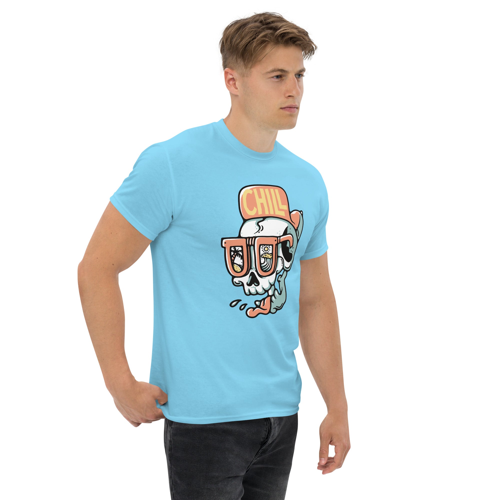 Foto di - T-shirt Stampata Unisex – 100% Cotone – Stile Streetwear e Confortevole – Chill-DTG-Biiply